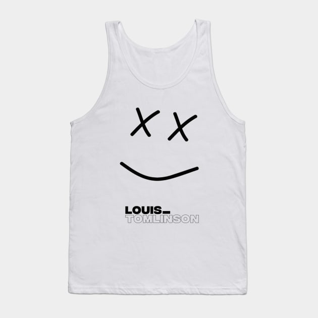 Louis Tomlinson Smiley Face Tank Top by fueledbyclique